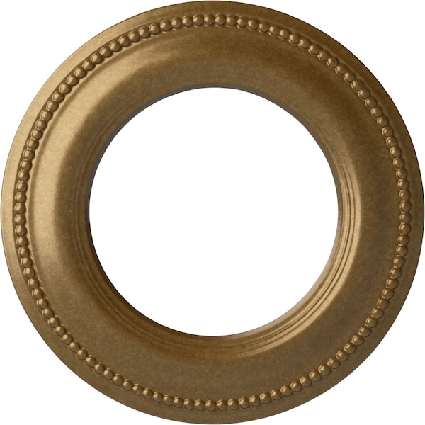 Ekena Millwork Bradford Classic Ceiling Medallion (Fits Canopies up to 8 5/8"), 13"OD x 7 1/2"ID x 3/4"P, Pale Gold CM13BRPAS - main
